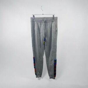 Redfox Gray Camo Panel Joggers Mens XL Fleece Sweatpants Tapered Athletic Pants